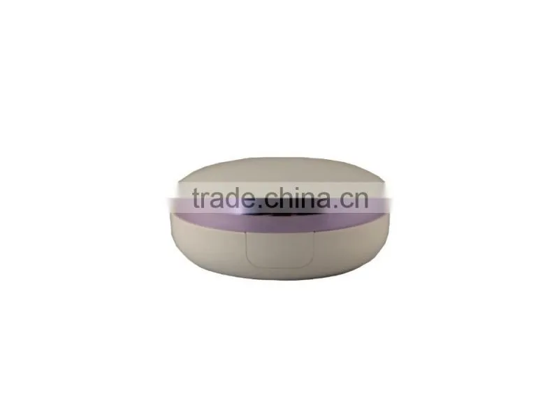China round PMMA white air cushion empty compact powder case