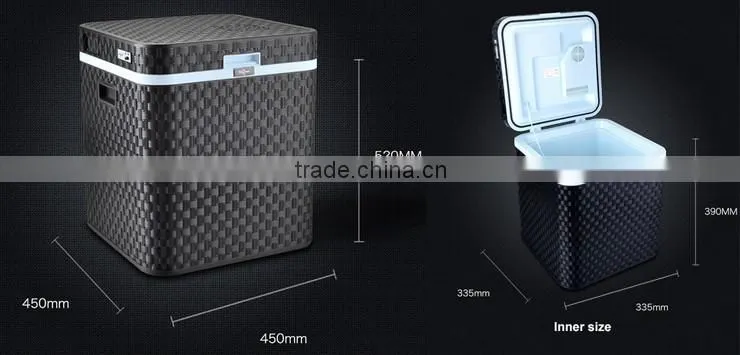 Portable Car Refrigerator cooler box with bottle opener
