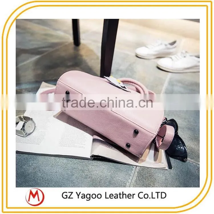 2016 wholesale China factroy retro lady handbag Korean leather bag bat wings
