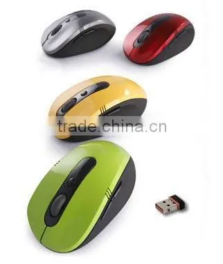 10m 2.4GHz Wireless Mouse for Laptop,notebook+USB wireless mouse+New style+Popular item+Fast delivery