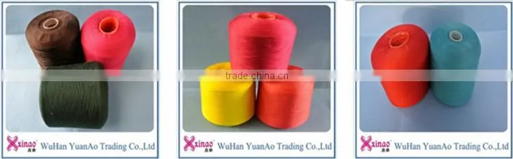 Bright Short Fiber Ring Spun Polyester Yarn
