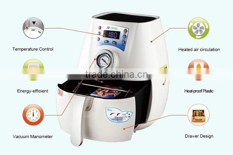 Sunmeta 3D Mini Sublimation Heat Transfer machine ST-1520-B special for mug press