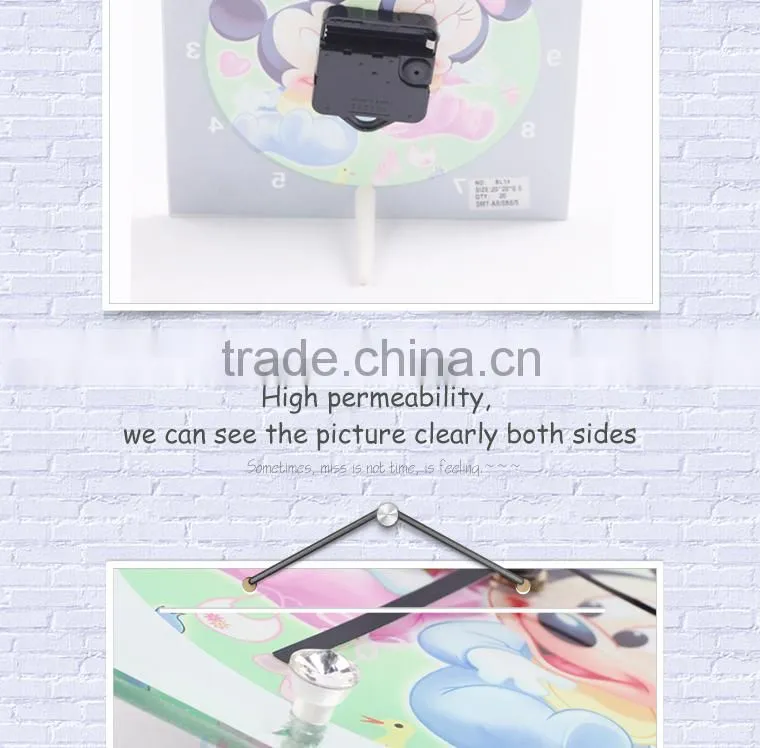 High Quarlity Sublimation Glass Photo Frame can be used for clock