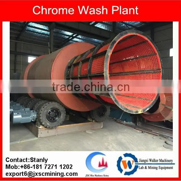 China Clay Alluvial Washing Gold Trommel Recovery Plant