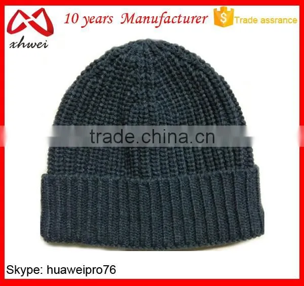 OEM Factory 2016 Fashion Polyester Stripe Hip Hop Hats Winter Beanie Hat Knit