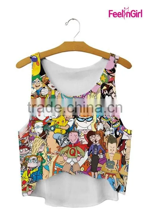 OEM Service Supply Type Print Fitness Tank tops Women