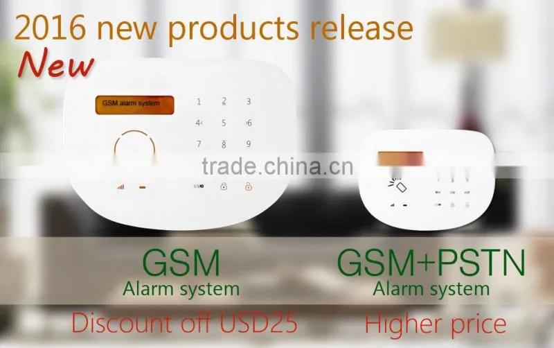Intelligent auto-dial alarm system Usage GSM Burglar/Fire Security Alarm System & DIY house security alarm system