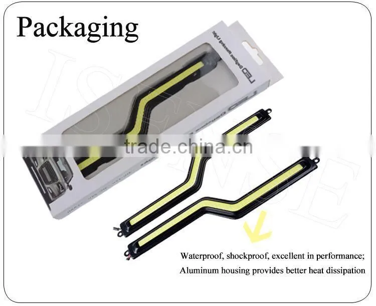 new mode car led daytime running light 12v 8w high brightness cob DRL