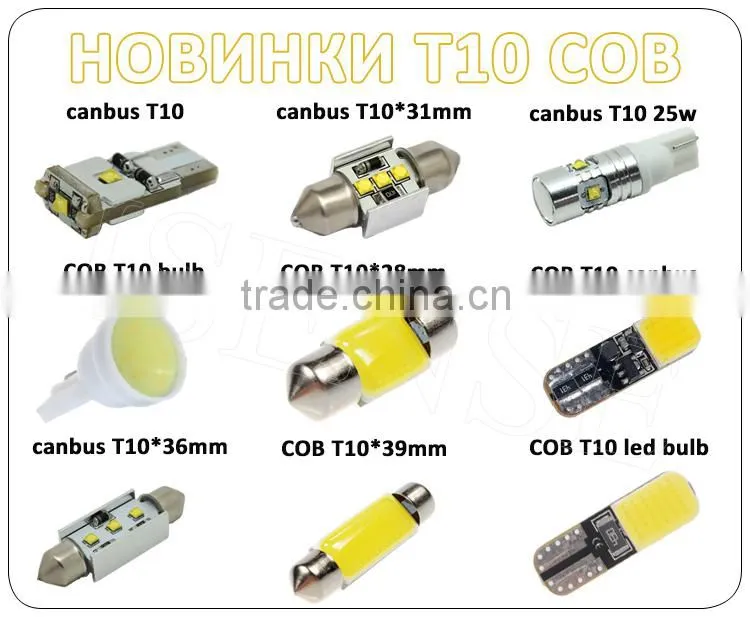Led motorcycle bulb taiwan epistar chip 501 168 194 921 t10 w5w 0.5 led