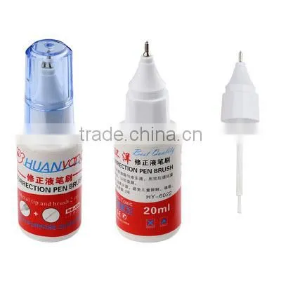 metal tip and brush 2 in1 correction liquid 20ml liquid corrector (HY-622)