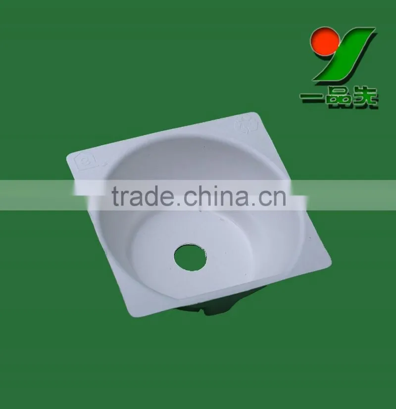 brand design Food-grade sugarcane bagasse wine packaging tray--sturdy and smooth surface