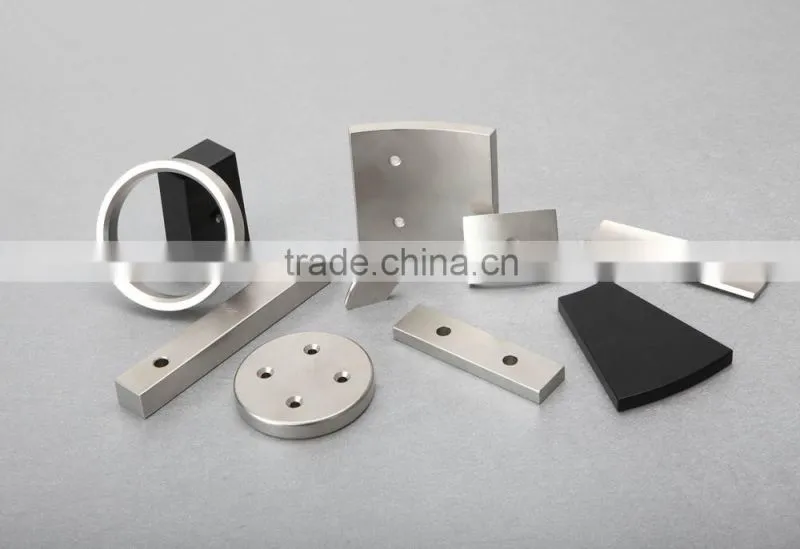 Cutom shape size N35-N38AH hole neodymium magnet