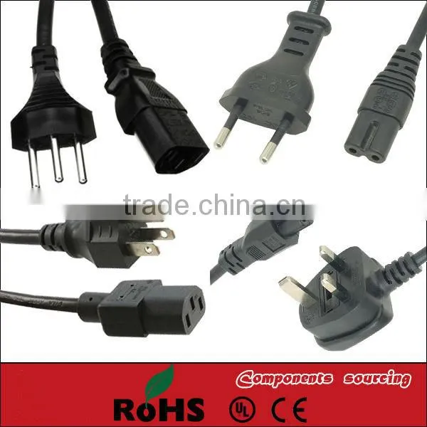 Brazil power cord plug for printer UL CE ROHS 1264