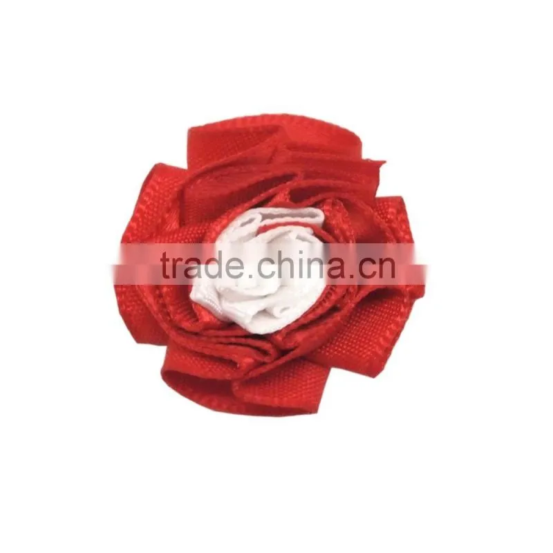 Handmade organza ribbon flower