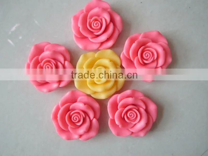 Flat Back Resin Flower Cabochons, Resin Flower, Resin Cameo