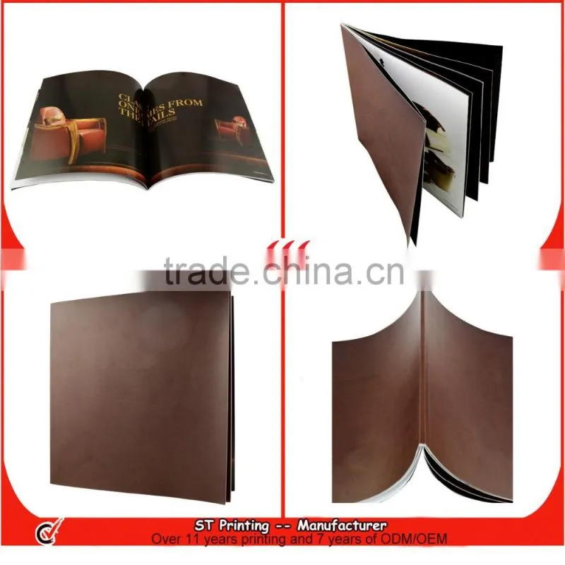 Custom thread stitching child book,dress catalogue printing