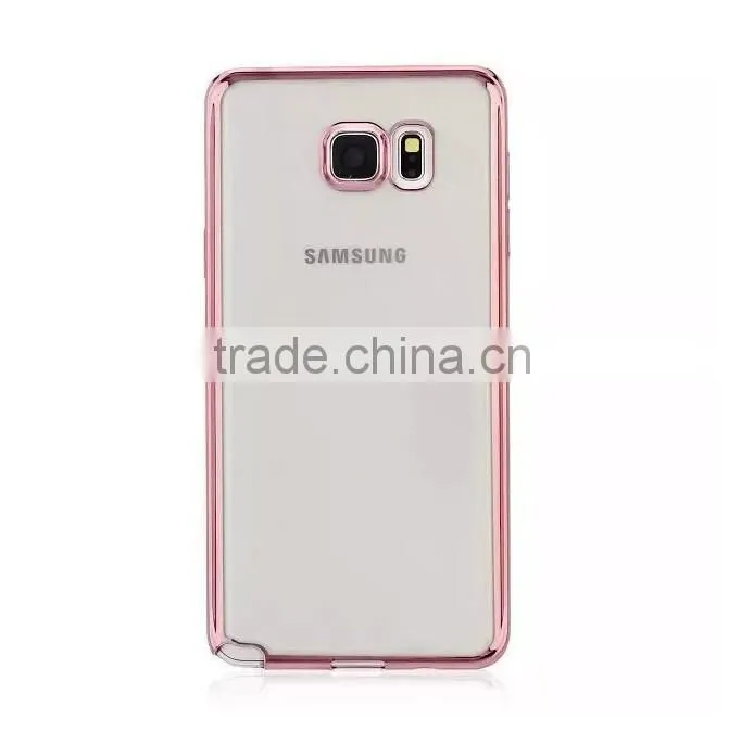 For samsung note 5 electroplate tpu case,soft tpu case