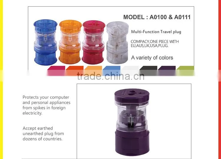2014 Christmas Promotion Gift universal travel adapter