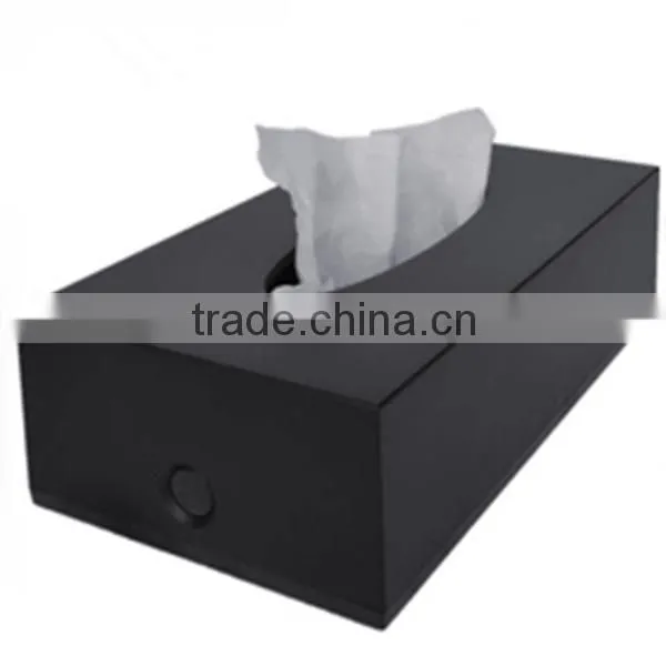 Black plastic tissue box, Simple and generous tissue box
