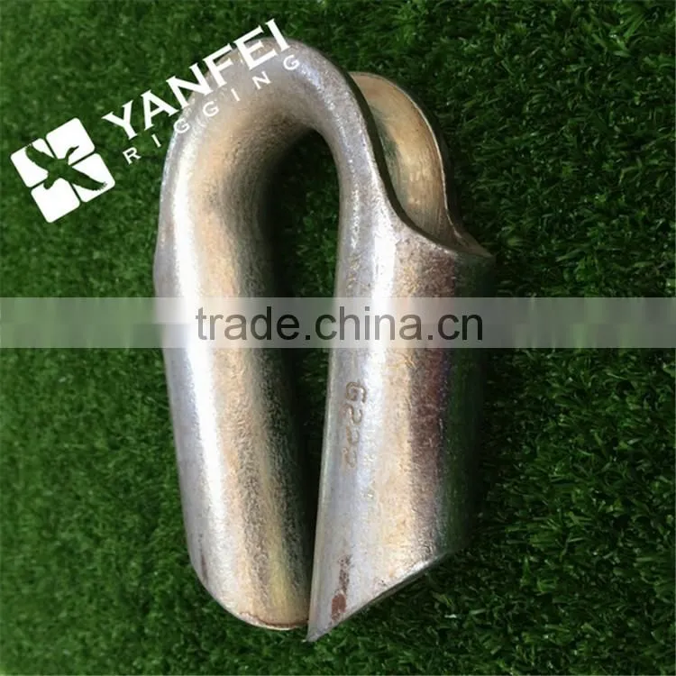 Galvanized carbon steel wire rope tube thimble, cable thimble