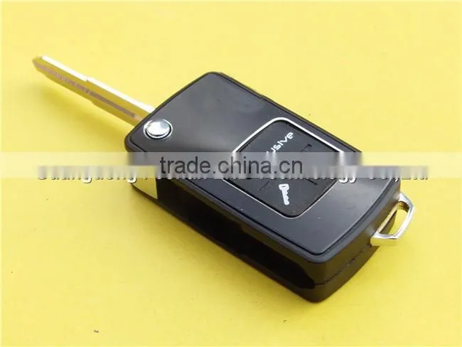 2 Buttons Modified Remote Flip Key Blank Shell for Chevrolet Epica with left blade