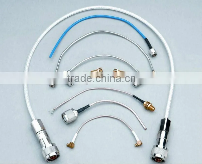 cable assembly, jumper, pigtail, rf connector with coaixal cable, SMA, MCX, MMCX, BNC, N, IPX