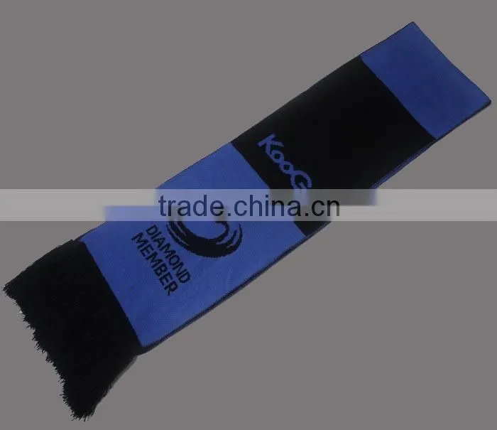 ACRYLIC JACQUARD LOGO PROMOTIONAL FOOTBALL TEAM SCARF
