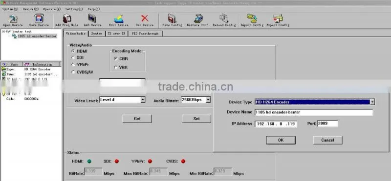 iptv HD IP Encoder(4 HDMI in and IP/multicast/SPTS out)