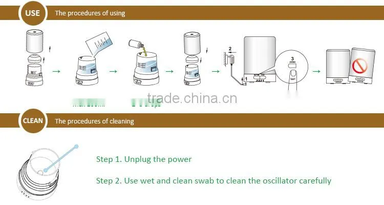 humidifier with LED room mist natural humidifier