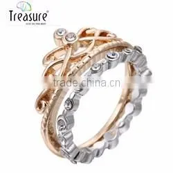 fashion jewelry Butterfly and white diamond new design ladies finger ring