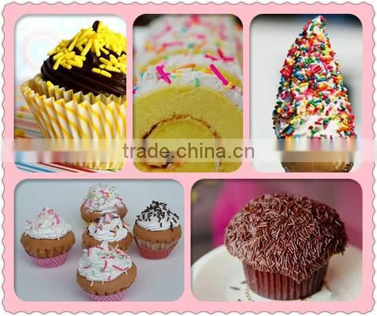 Edible gold pearlized jimmies & sprinkles