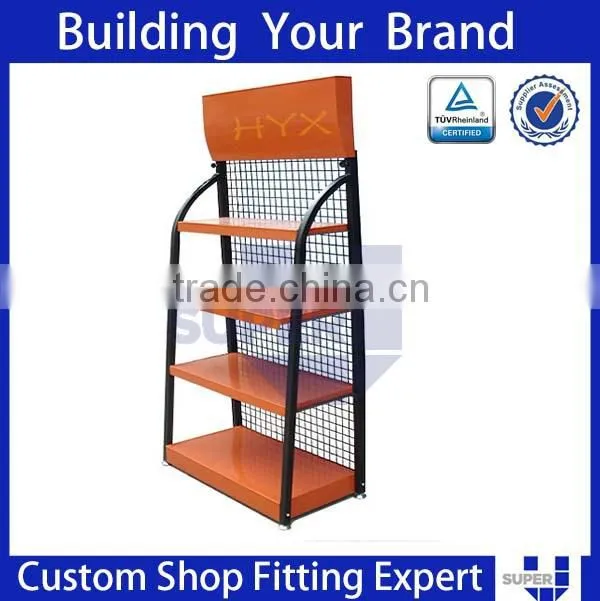retail store furniture display, metal floor displays, floor displays for supermarket