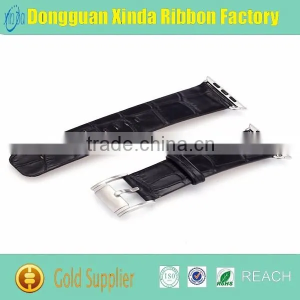 Dongguan Supplier Custom Genuine Leather Watch Band / High QUality Watch Band