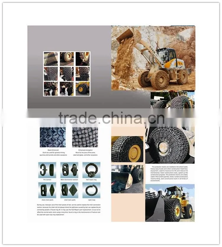 Custom-Made Wheel Loader Tire Chains