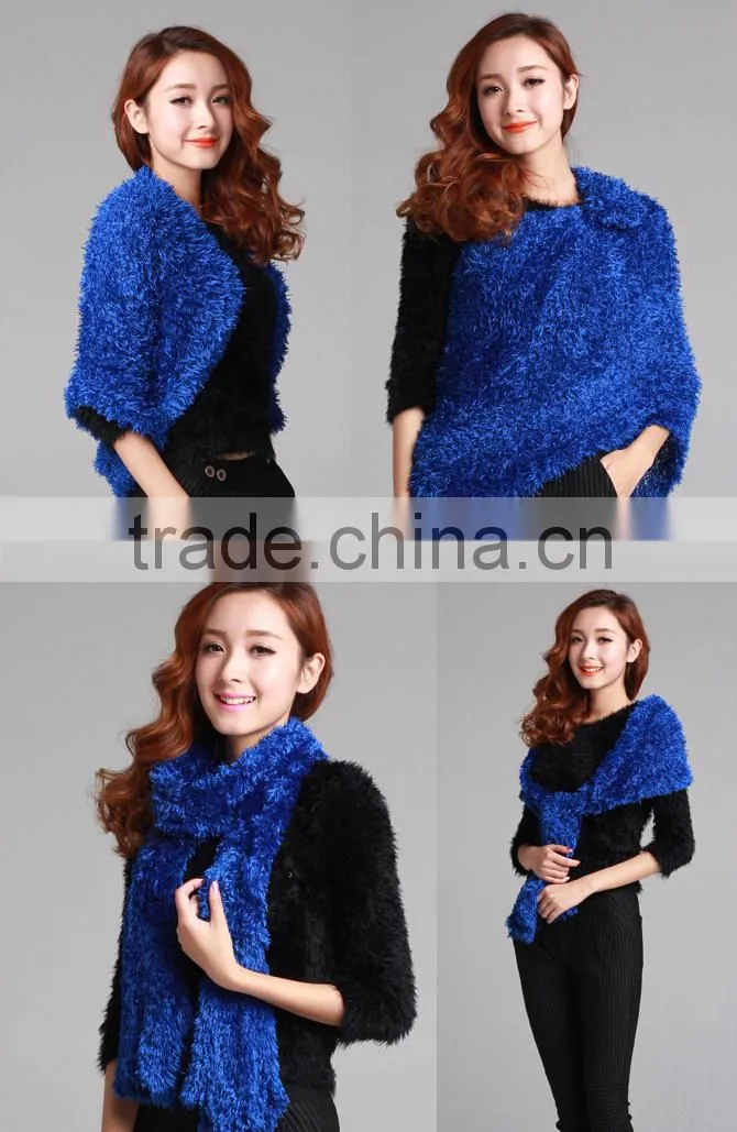 Top Trendy Women Winter Charcoal Fiber Soft Magic Scarf Woolly Knit Scarf Shawl Wrap