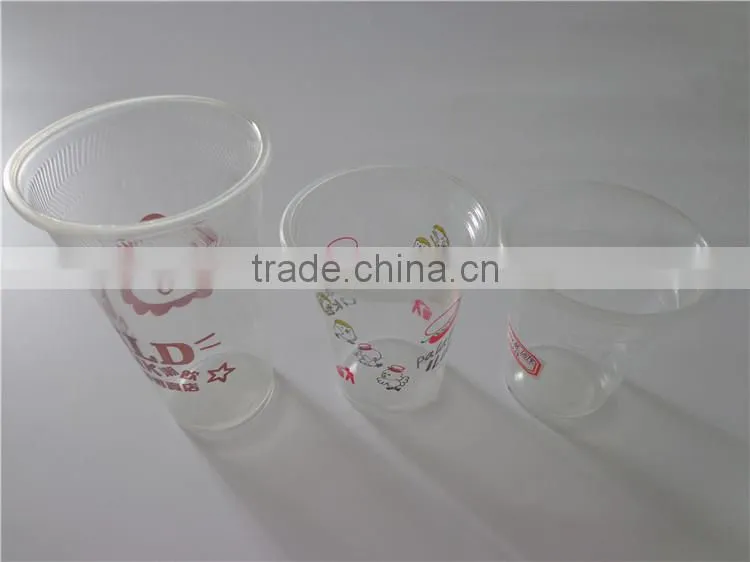 Cold drinking usage factoty direct supply food grade clear plastic yogurt cup with low price and top quality