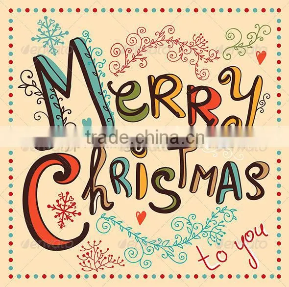 2016 Handmade christmas card new year greeting card printing