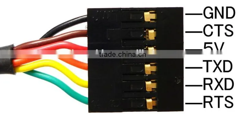 6pin ftdi ft232rl usb to ttl serial cable 5v converter adapter for arduino/cts rts