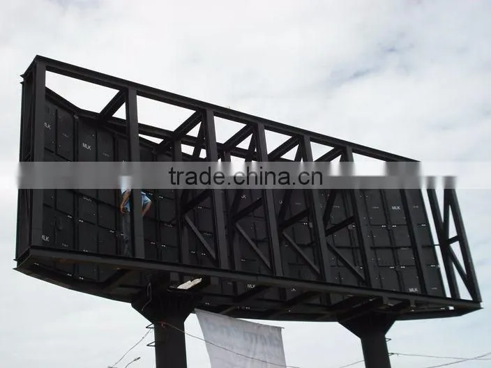 Outdoor Arc wall mount commercial advertising large led screen display with system