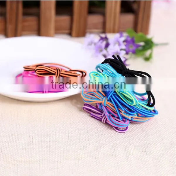 double layers covered hair elastic band, types of hair bands