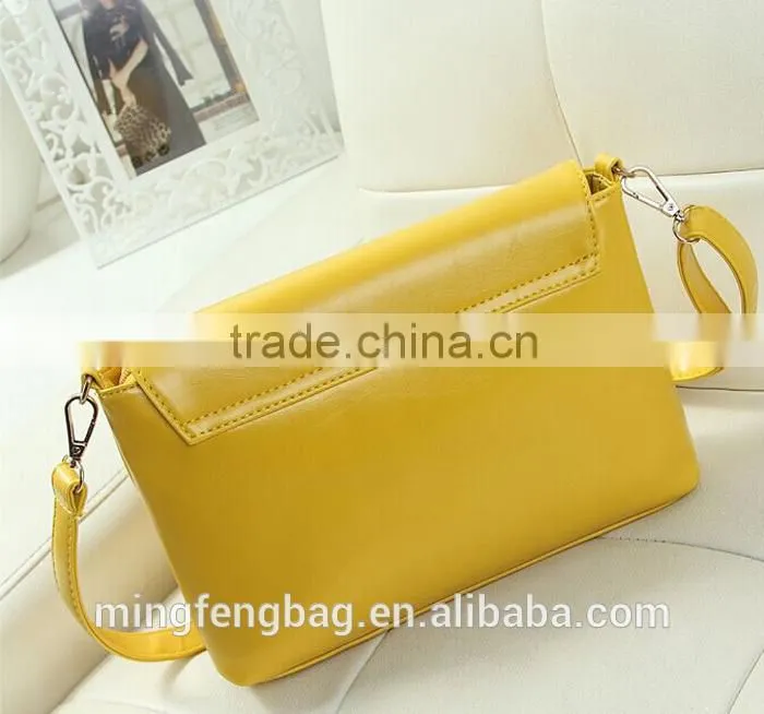 2016 New Fashionable Single Shoulder Cross Strap lady hand bag