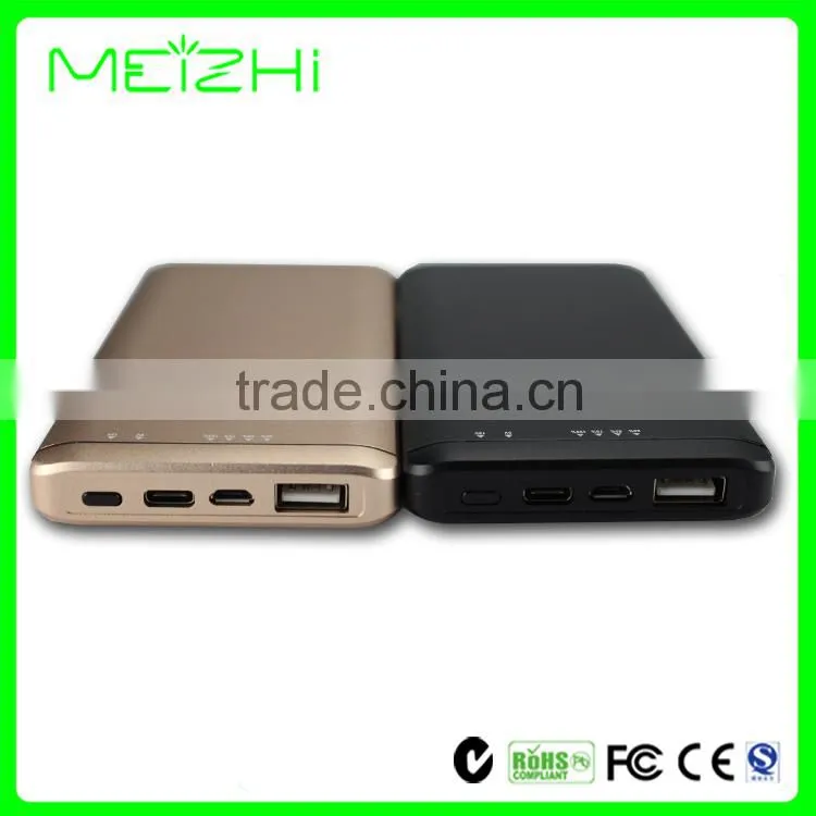 Qualcomm QC2.0 power bank for Samsung S6,Note 4,HTC Xiaomi Mi4 Quick charge 2.0