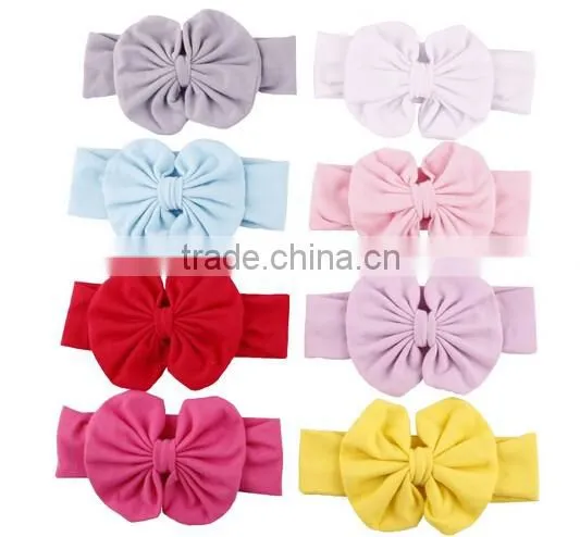 Baby Infant Girls Hair Band Bow Headband Turban Knot Hair Accessories