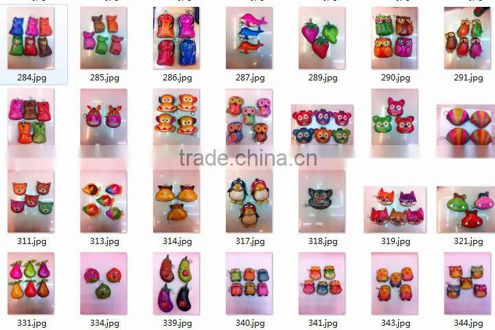 Wholesale Animal Shaped Leather Coin Purse Cow Face Genuine Leather Coin Purse