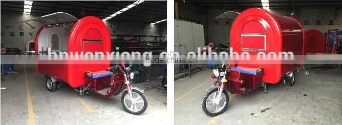 New Type Motor Food Cart / Tricycle Motor Food Cart Made in China for Sale / 48V Motor Food Cart Easily Moveable