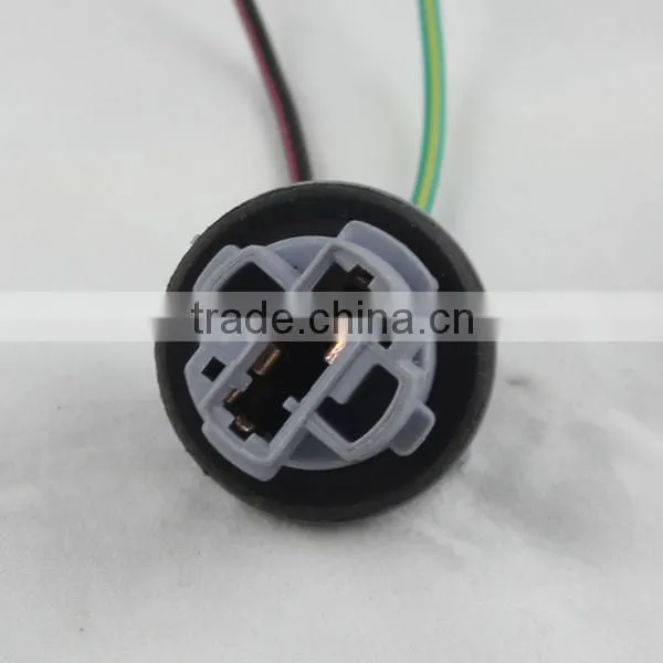 china supplier 7440 Bulb Socket Brake Turn Signal Light Harness Wire LED Pig Tail Plug 992 T20