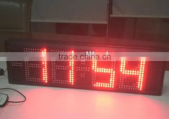 5" IP43 6 Digits Led Digital Clock Display, Hangrand high quality led clock display