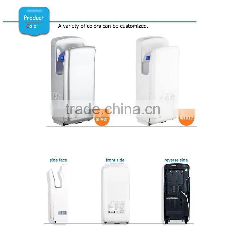 Home Appliance ABS Material Electric Dual Jet Air Sensor Hand Dry