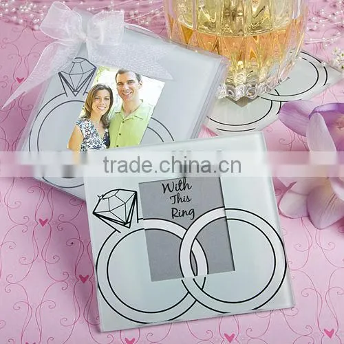 Forever Photo Frosted Glass Coaster