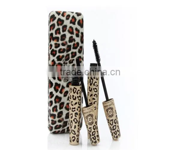 Love Alpha 3D fiber waterproof mascara Length curling and volume love alpha mascara leopard print
